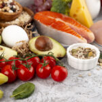 counter full of healthy foods