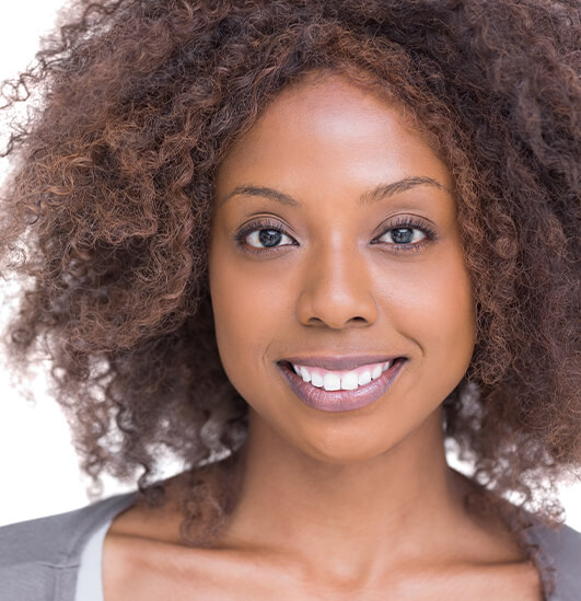 woman with a bright, white smile